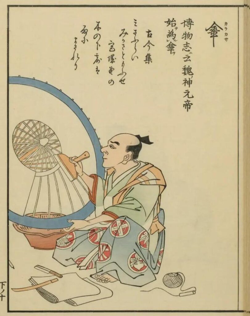 彩画職人部類 下 傘張り